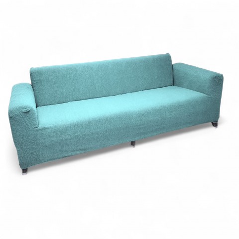 Turkuaz Giydirme 3 Kişilik Koltuk Örtüsü